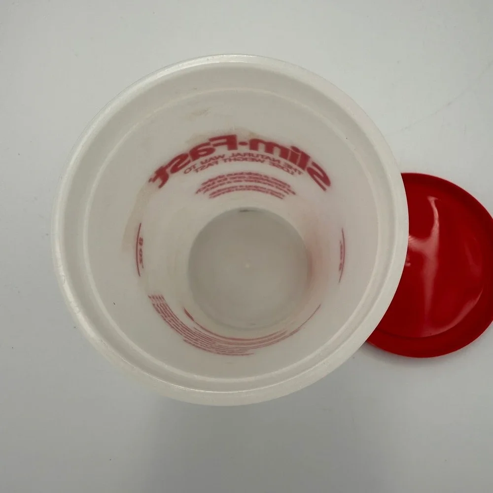 Vintage Slim-Fast Shaker Cup with Red Lid Thompson Medical Co Retro 8oz Shaker